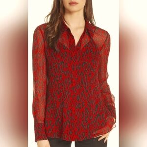 🌟7/25$ MICHAEL KORS Leapord Print Blouse